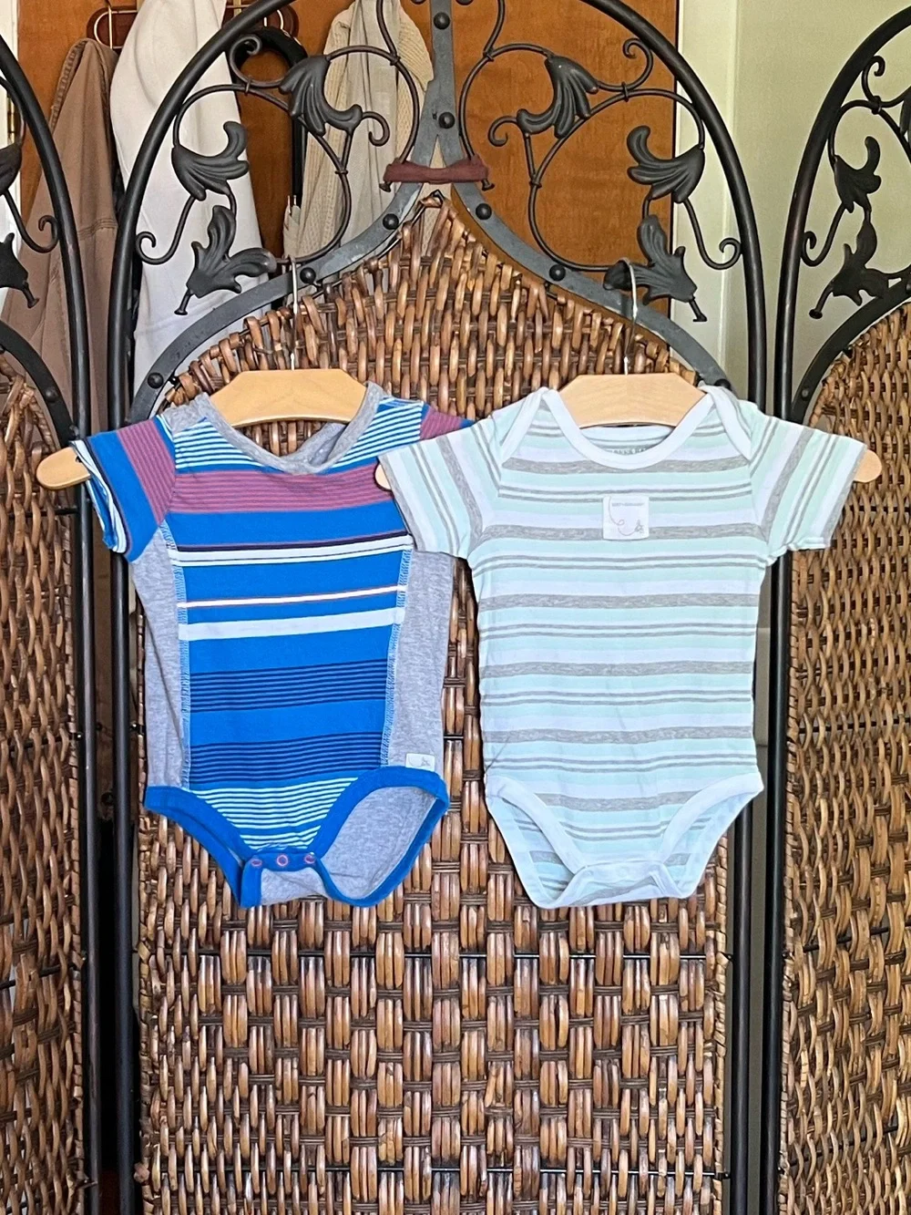 6/9M Burt’s Bees Organic Cotton Baby Onesies